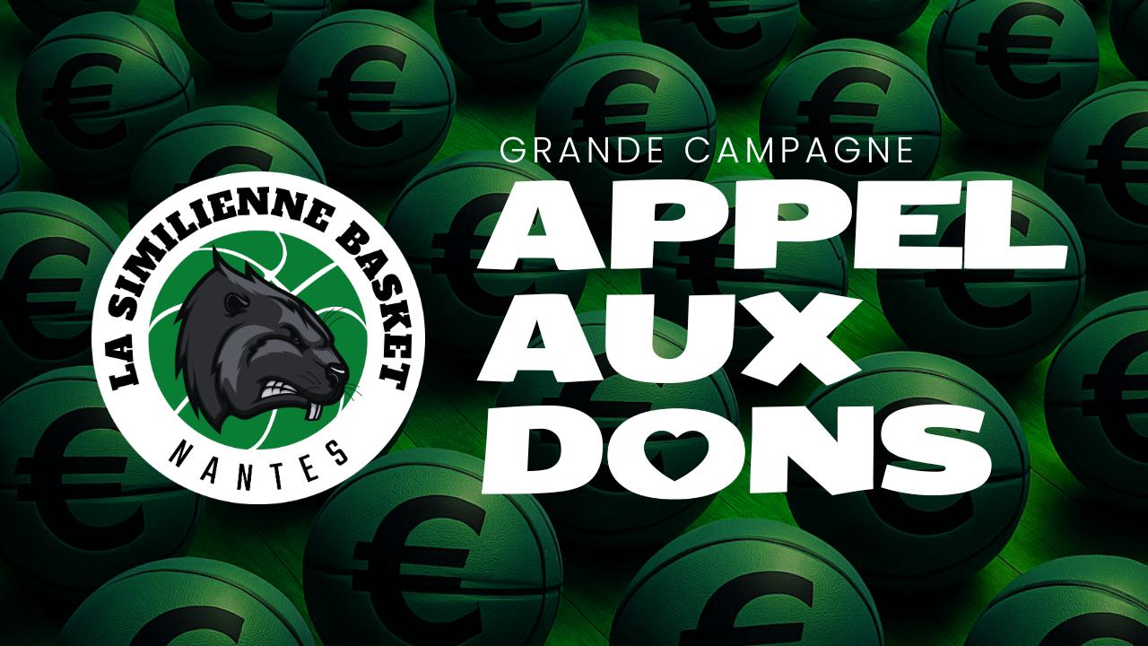 Grande campagne Appel aux Dons La Similienne Basket Nantes